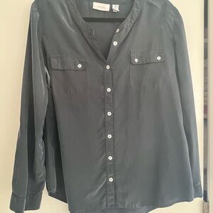 Chico's Black Button-Up Blouse